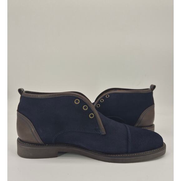 Marc Joseph New York Chukka Boots Men’s Size 41 Navy Brown Suede Leather main image 4